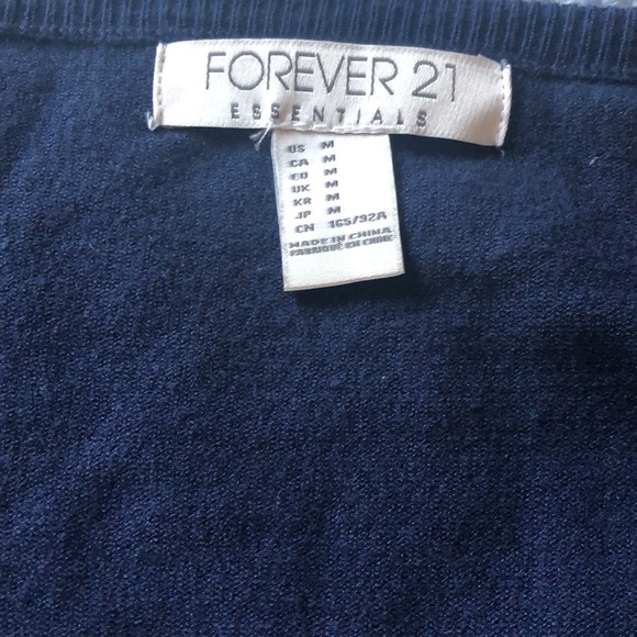 Forever21 Navy Cardigan - Picture 3 of 4